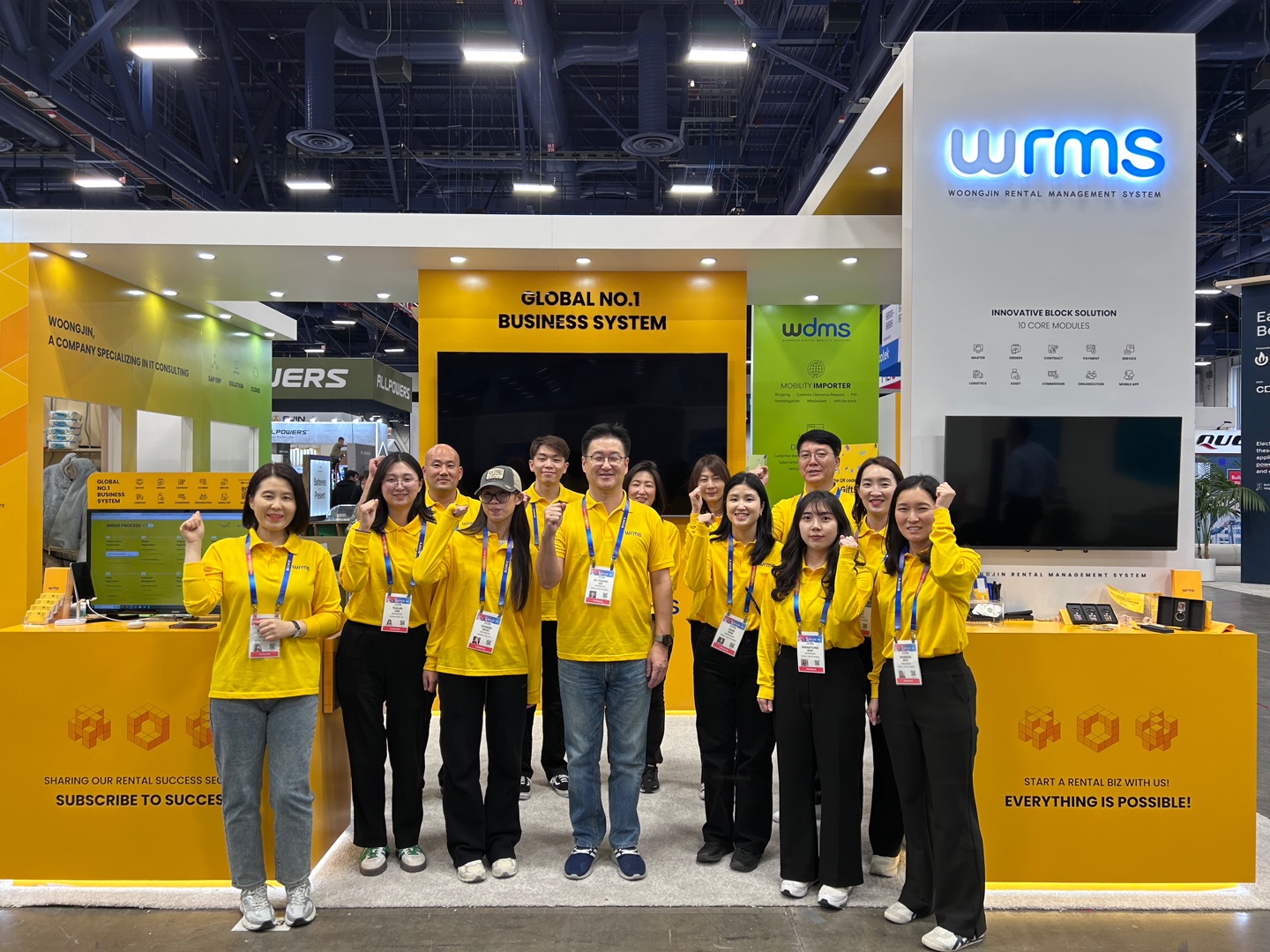 WRMS booth team, CES 2025